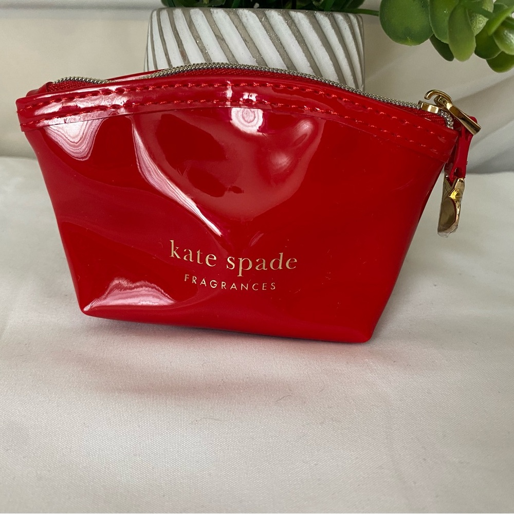 Kate Spade Glossy Red Cosmetic Case